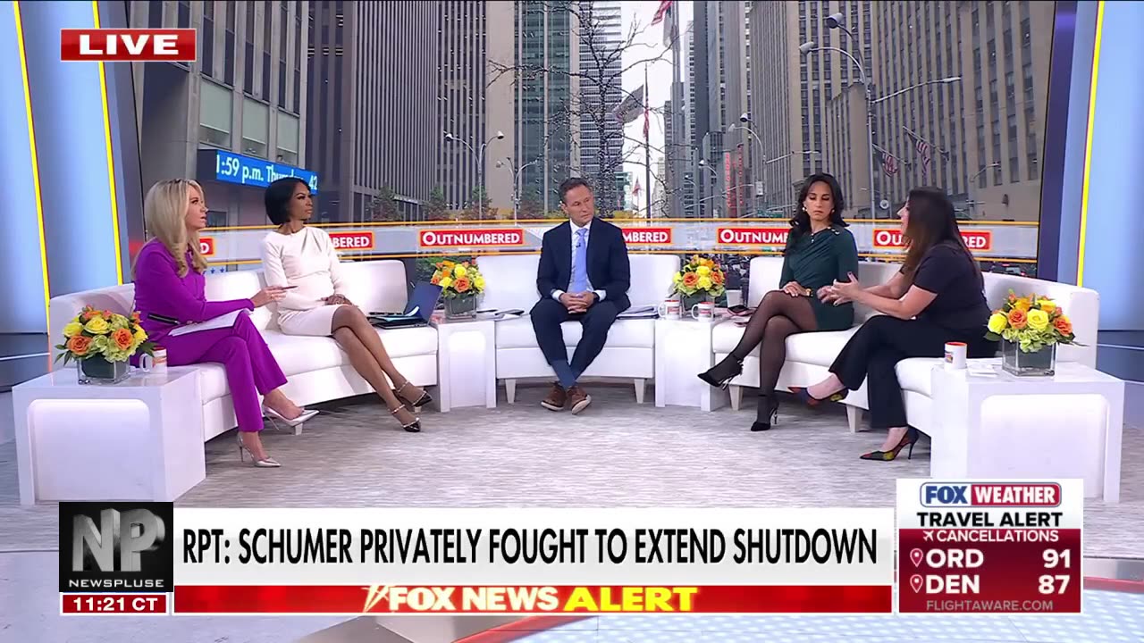 “Economic Cost of Government Shutdown — ‘Outnumbered’ Reports Schumer’s Role”