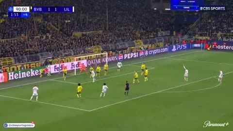 Borussia Dortmund vs Lille UCL BIG 16 LEG 1 HIGHLIGHT EXTENDED