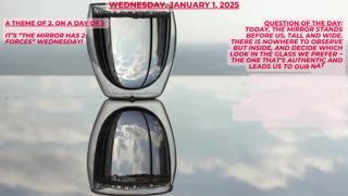 The Mirror Has 2 Forces ~ Numerology Energies for Wednesday, Jan. 1st, 2025