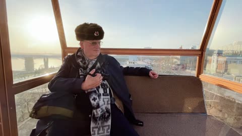 PHRK besøger: Novosibirsk, en tur langs floden. Aftenby -11.04.2022-.