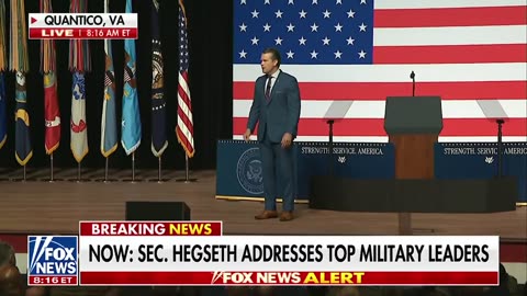 U.S. Secretary of War Pete Hegseth: "To ensure peace, we must prepare for war"