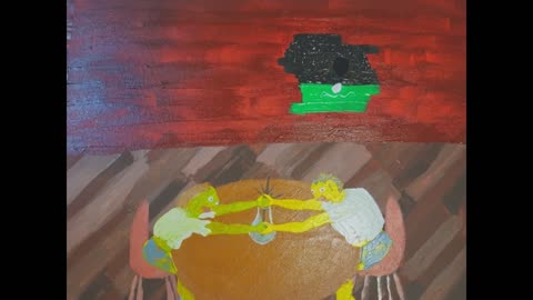 Brunette with blue eyes