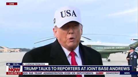 President Trump: "I'm going back to the White House now, we're going to look at the whole situation going on in Iran... really bad stuff