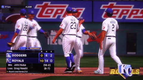 MLB The Show: Kansas City Royals vs Los Angeles Dodgers (S22 G115)