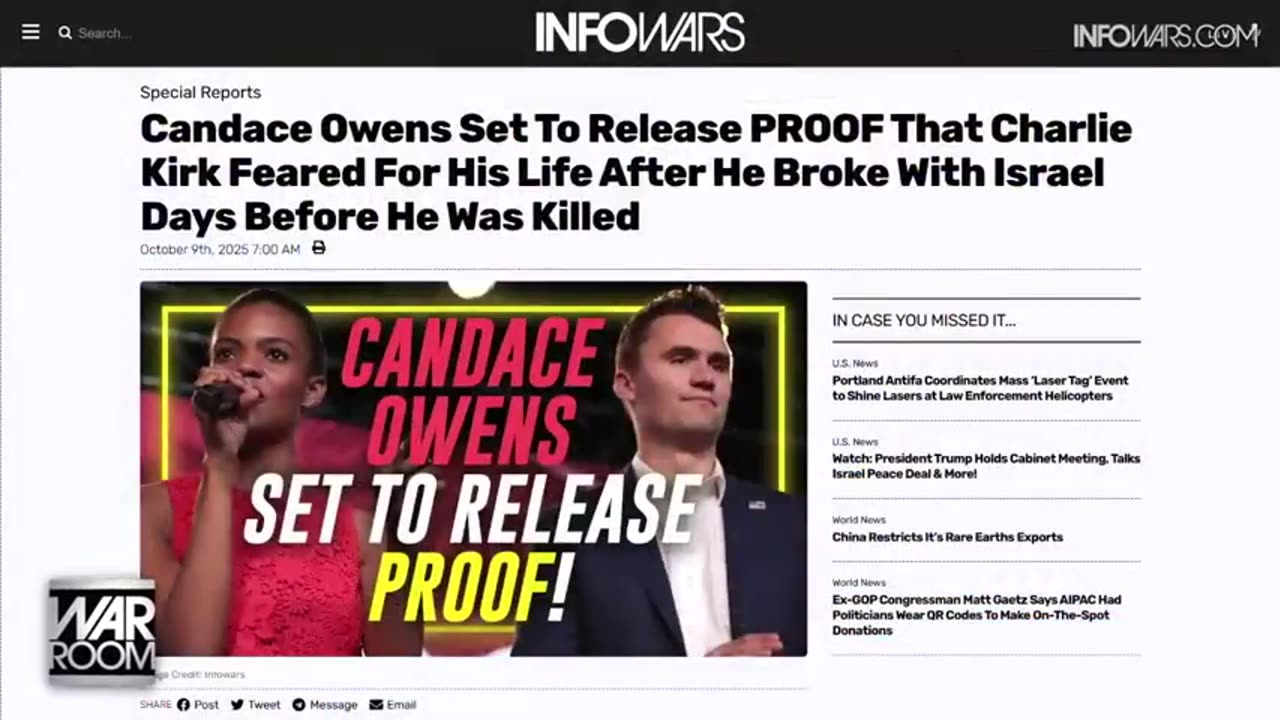 WAR ROOM (Full Show) Thursday - 10/9/25