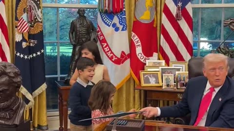 YOUNG AMERICAN: “What’s your name?” POTUS: “My name is Donald.”