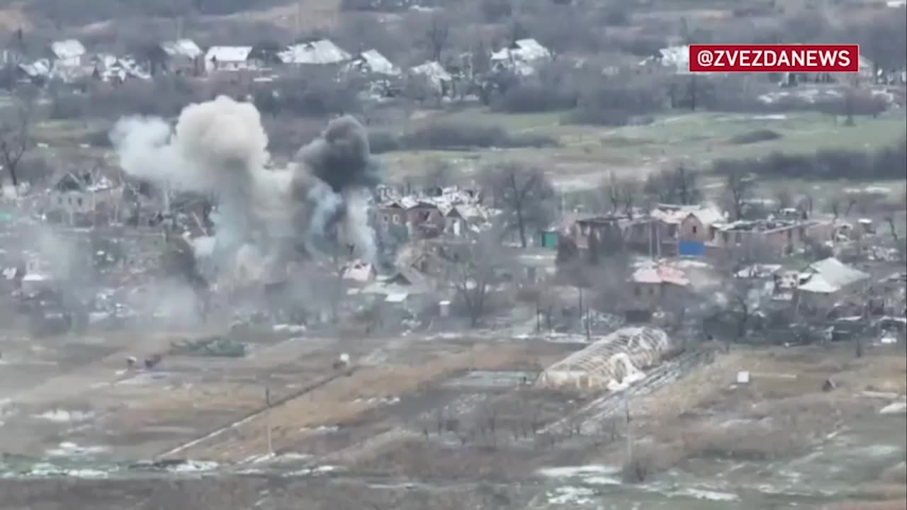Ukrainian fighters gave away their mortar positions and location.