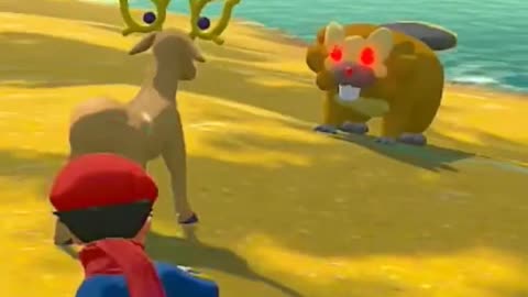 Stantler vs. Red-Eyed Bibarel! Who Will Win This Epic Battle? 😱💥 . www.youtube.com/@Romano_TV