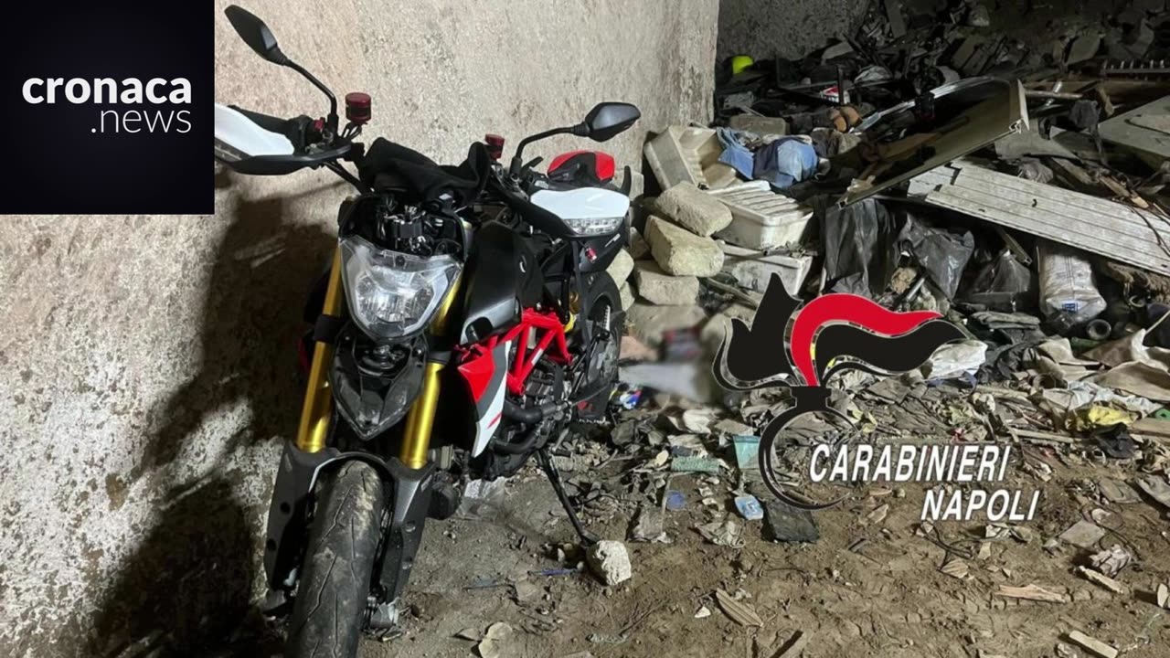 Stolen motorbikes worth 50,000 euros discovered in the ancient undergrounds of Naples