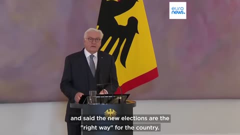 German President dissolves parliament and announces February election date