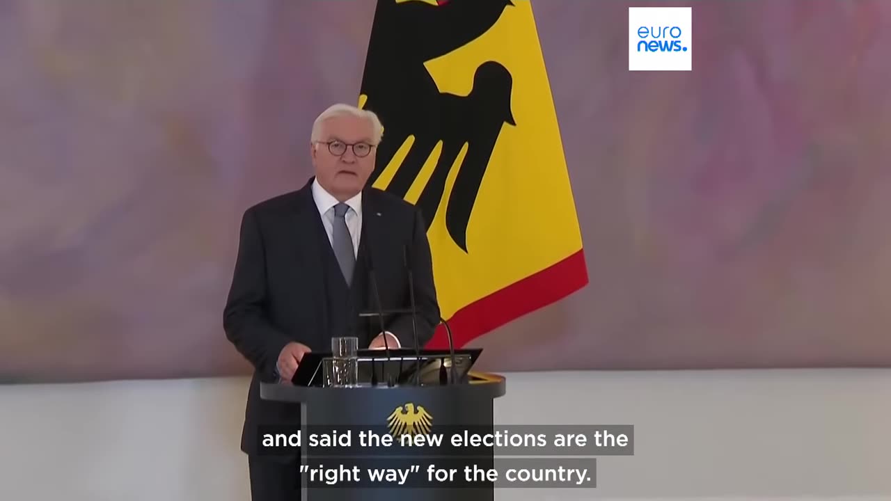 German President dissolves parliament and announces February election date