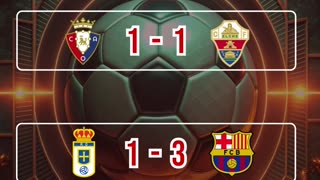 Resultado partidos mas destacados del día 25 de septiembre.
