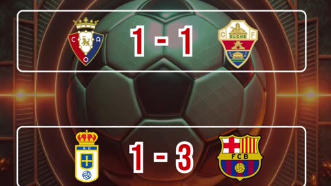 Resultado partidos mas destacados del día 25 de septiembre.