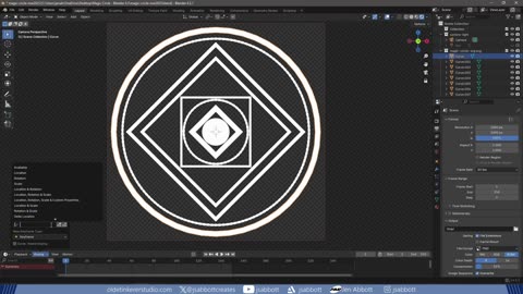 How to make a magic circle animation in Affinity Designer and Blender 4.3 | Tutorial #vfx