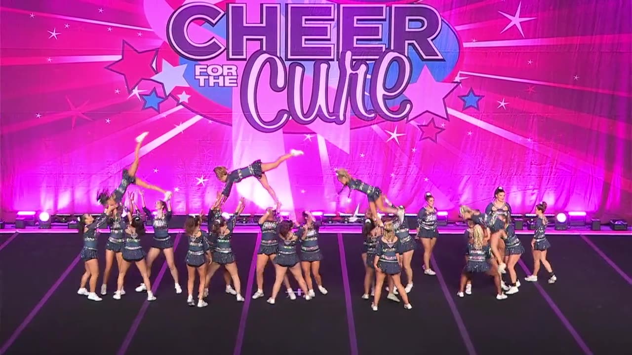 CheerForce WolfPack Lady Love Cheer For The Cure 2024 Day 1