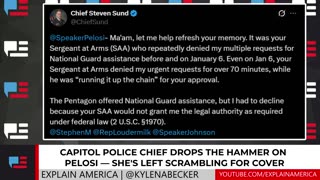 Capitol Police Chief Drops the Hammer on Pelosi Shes Left Scrambling for Cover.