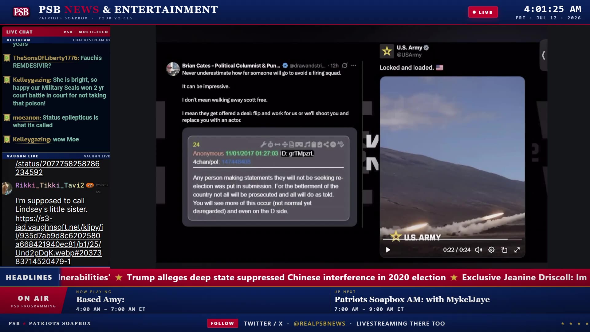 Patriots' Soapbox NEWS - LIVE 24/7!