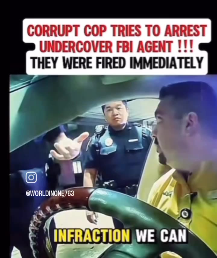 Corrupt Cop Arrests Undercover FBI Agent – Instantly Fired