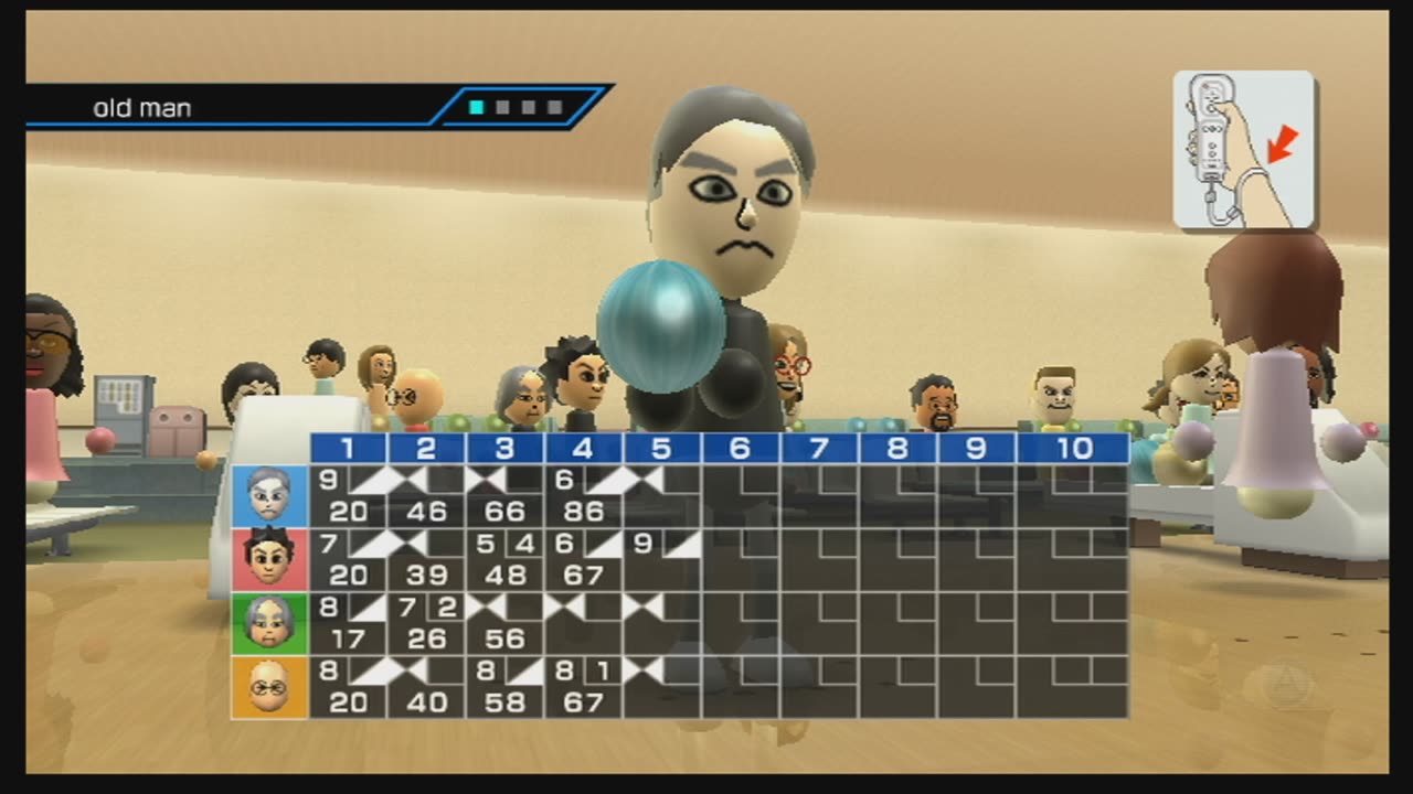 Wii Sports Bowling Game70 Part1