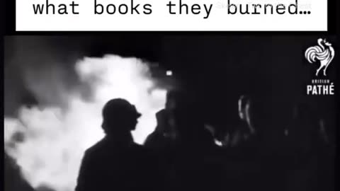 The Germans burned degenerate books