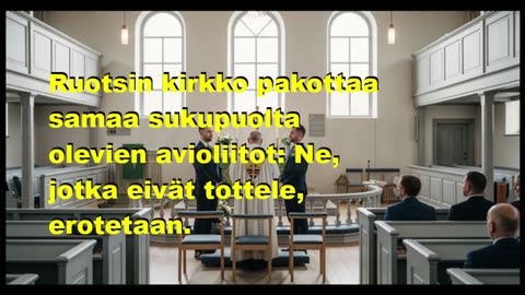 Ruotsin kirkko pakottaa vihkimään samaa sukupuolta olevien avioliitot