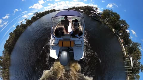 Blasian Babies Family Tow Big Mable On Doctors Lake With Sister's Best Friend