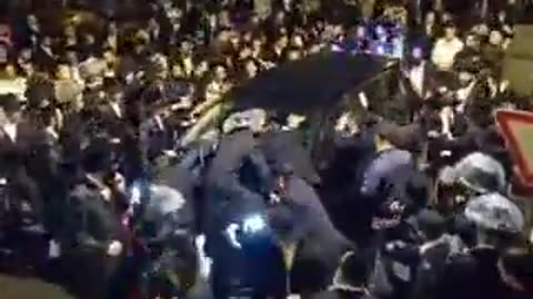 Dozens of Haredi Jews protesting Israel’s mandatory draft