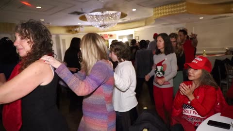 Wild Dancing "Trump Won" Celebration at the QVRC Holiday Party