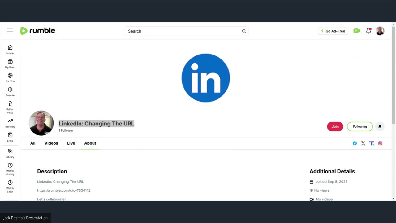 LinkedIn: Changing The URL