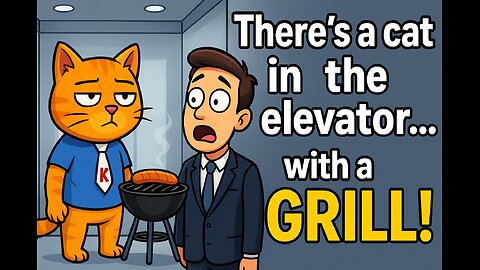 “I got in the elevator… and there was a cat with a grill”