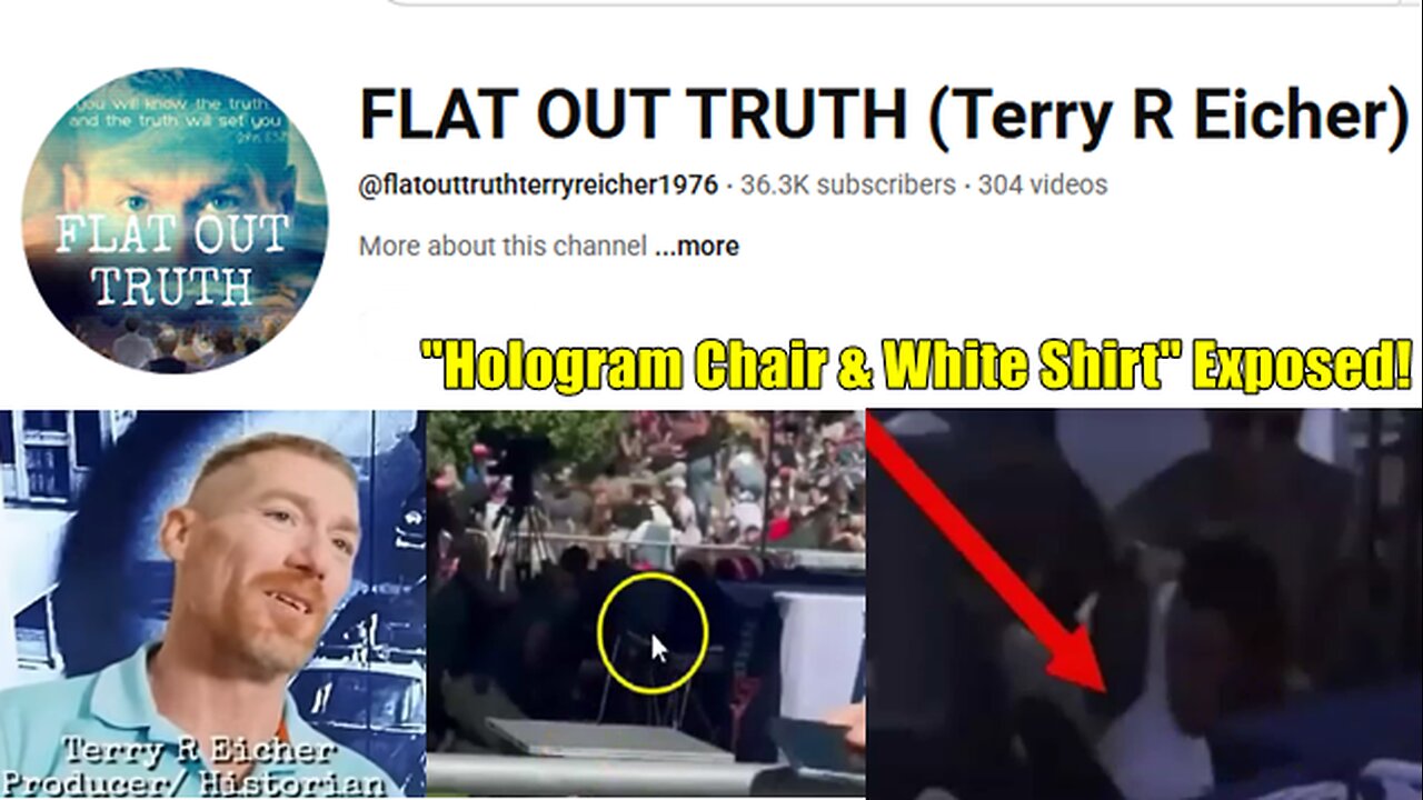 Flat Out Truth Debunked On Charlie Kirk Hologram Chair & White Shirt
