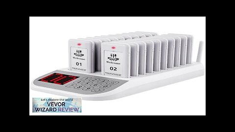 VEVOR Restaurant Pager System 20 Coasters Max 98 Nursery Pager Wireless Paging Review