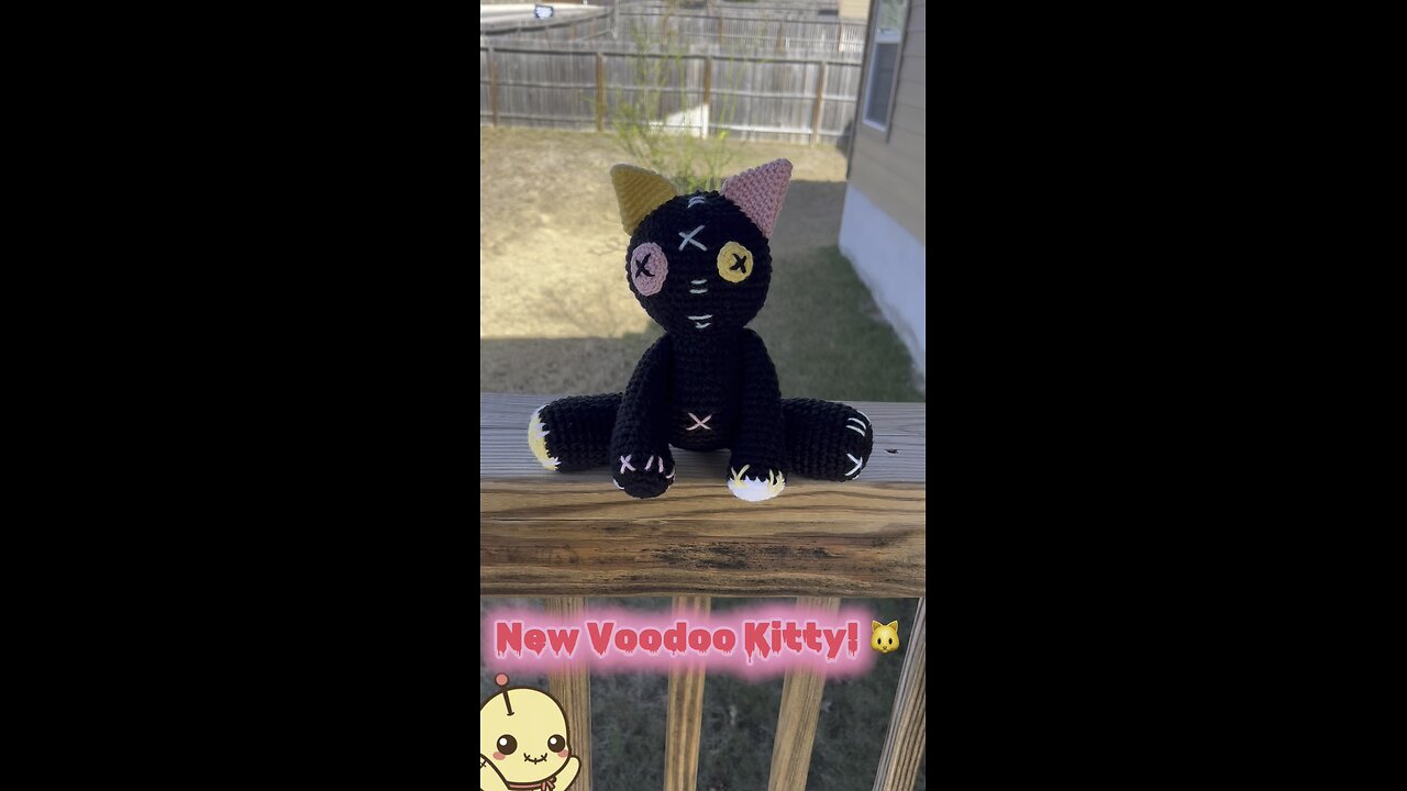 Crocheted Voodoo Kitty