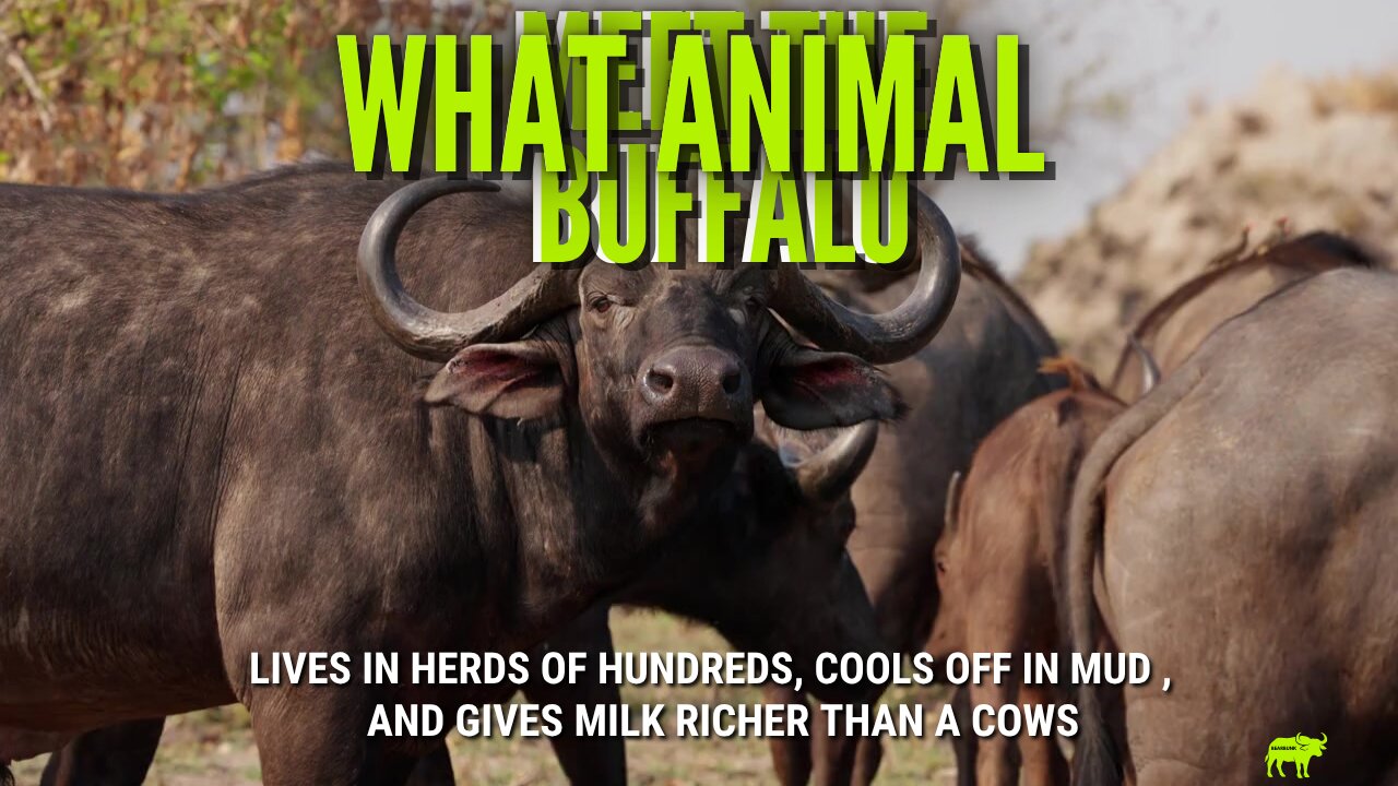 What Animal Can Live in Herds of Hundreds Cool Off in Mud and Give Milk Richer Than a Cows?