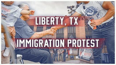 Patriot Front - Anti Immigration Protest in Liberty, TX