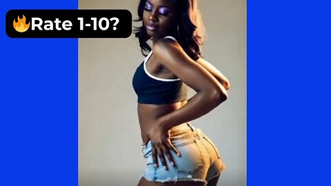 🔥 Rate Her Body in These Very Short Denim Shorts 1-10? 😍 Supermodel 4K