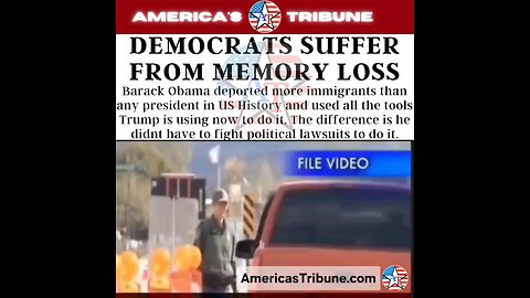 Democrats Suffer From Memory Loss: Obama Used Troops for Immigration and Deported the Most Illegals