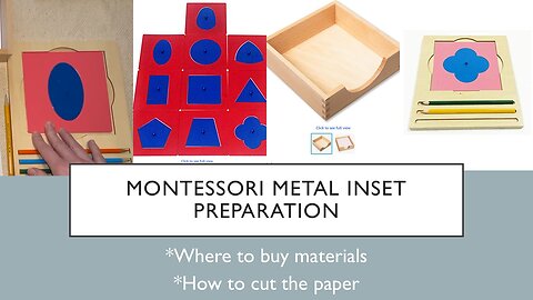 Metal Inset Preparation: Cost + Where to Buy Materials/How To Cut the Paper #Montessori