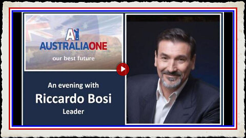 Australia One Leader Riccardo Bosi, The Five Threats facing Australia(19 March 2020)