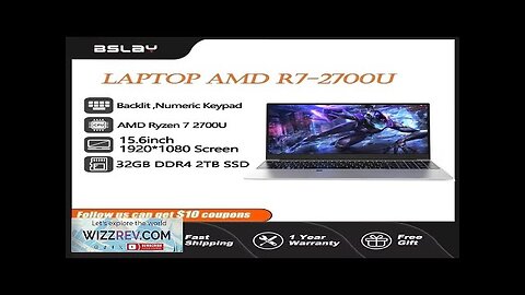 AMD R7 2700U Gaming Laptop 32GB RAM 2TB SSD Wifi5G DDR4 Win11 Review