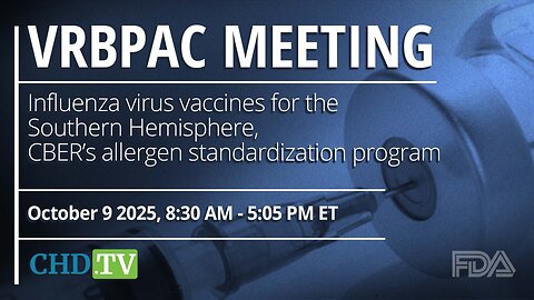 FDA VRBPAC Meeting | Oct. 9