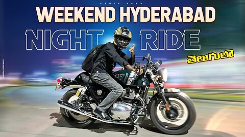 Weekend Night ride in Hyderabad India