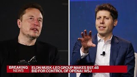 Musk Offers $97.4 Billion for Control of OpenAI: WSJ