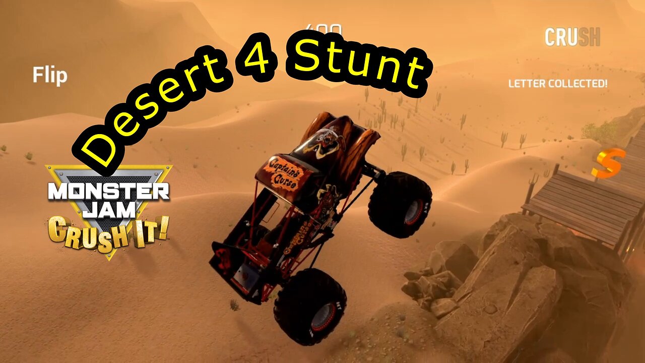 Monster Jam Crush It! | Desert 4 stunt