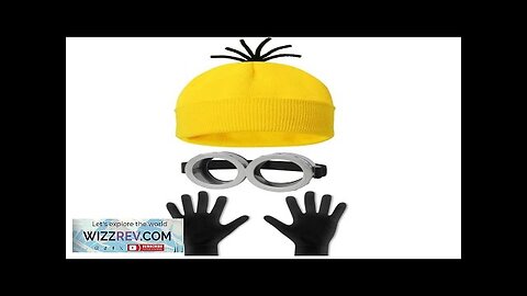 Halloween Cosplay Costumes Small Yellow Hat Knitted Hat Gloves Cos Suit Props Review