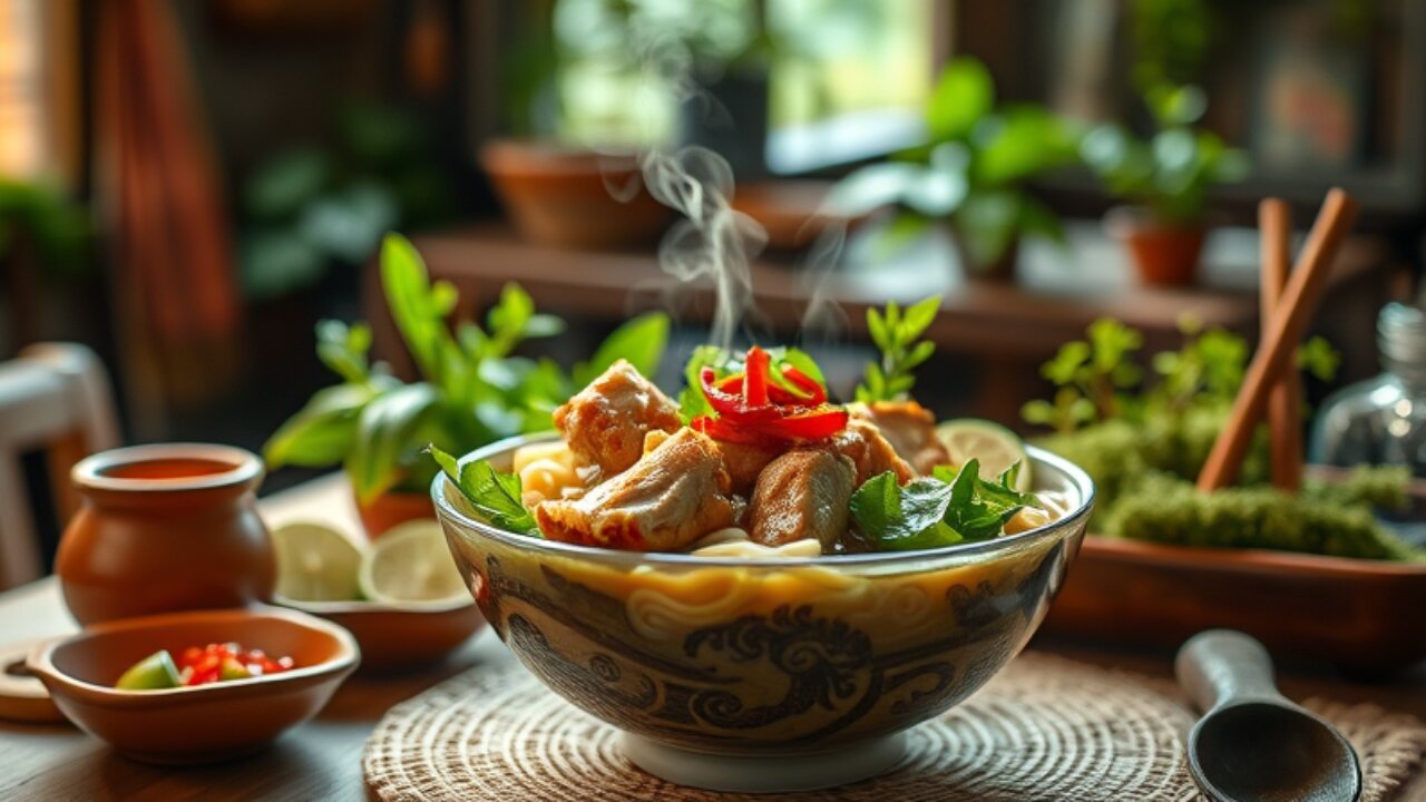 An Interesting Life: Homemade Sour Soup Pork Trotter Rice Noodles 🍜✨