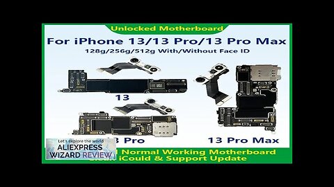 Fully Tested Authentic Motherboard For iPhone 13 Pro Max 128g/256g Unlocked Mainboard Review