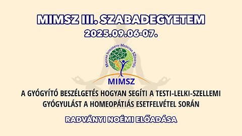 MIMSZ 2025 - Radványi Noémi előadása