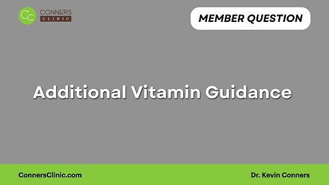 Additional Vitamin Guidance