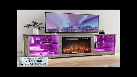 Fireplace TV Stand with 18''Fireplace Modern Entertainment Center for TVs Review